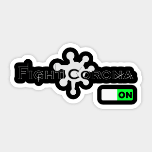 fight corona virus Sticker